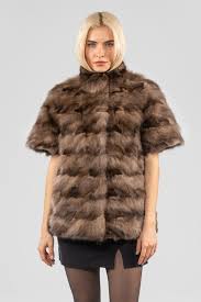 Russian Sable Fur Jacket With Short