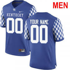 Mens Custom Kentucky Wildcats Blue 2019 Ncaa Football Jersey