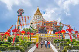 Construction of kek lok si began in the late 19th century, and has continued unabated for over a hundred years. Kek Lok Si Temple On Penang Island Georgetown Malaysia Stock Photo Adobe Stock