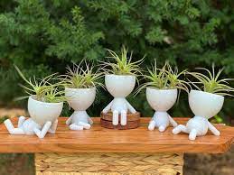 Cute Plant Pot Set People Planters