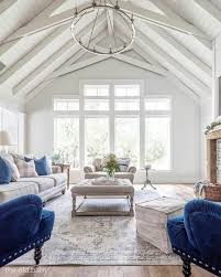 blue and gray living room combinations
