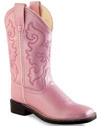 old west girls pink western boots