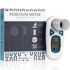 Digital Peak Flow Meter For Asthma And Copd Lung Performance Measure Peak Expiratory Flow Pef And Forced Expiratory Volume In 1 Second Fev1
