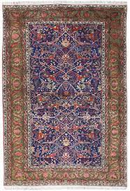 rare antique tehran rug wool with