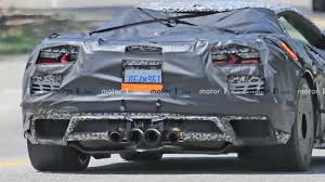 The internet is a vast slushpile. C8 Corvette Z06 Spied Wearing Massive Countach Sized Rear Tires