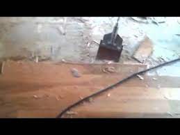 removing glued hardwood floor from