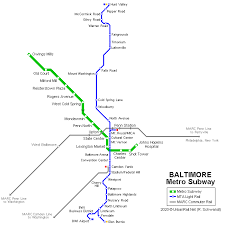 baltimore metro subway and light rail