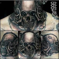 You should always remember that tattoo is made for the whole rest of your life and its meaning will be always fallowing you. Hear No Evil See No Evil Speak No Evil Neck Tattoo Neck Tattoo Throat Tattoo Neck Tattoo For Guys