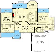 Dual Master Ranch Home Plan With 18