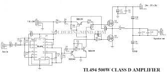 tl494 cl d lifier circuit 500w