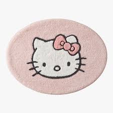 o kitty pink bath mat pottery