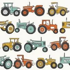 tractors fabric wallpaper and home