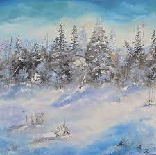 Original Oil Painting Canvas Winter Wall Art Winter Etsy gambar png
