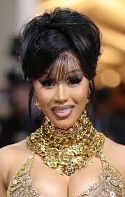 cardi b s 90s inspired updo is giving