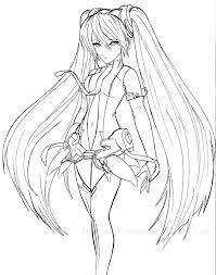 Colouring pages coloring book hatsune miku vocaloid, hatsune miku, love,. Printable Hatsune Miku Coloring Pages Anime Coloring Pages