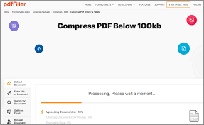 how to compress pdf to less than 100kb