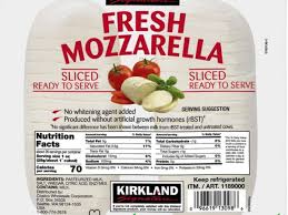 sliced fresh mozzarella nutrition facts