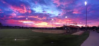 Image result for softball field sunset