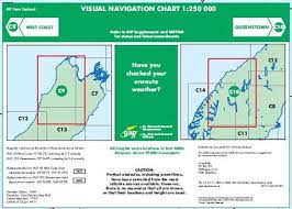 C9 C10 Visual Navigation Chart West Coast Queenstown 1 250 000 Effective Date 8 November 2018