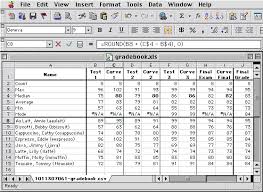 calculating grades with excel