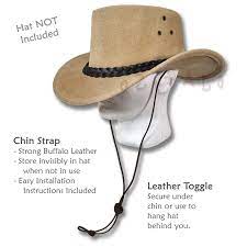 Cowboy hat with chin strap