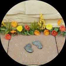 Footprint Stepping Stones Fairy Garden