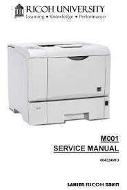 Ricoh produces electronic products, primarily cameras and office equipment such as printers, photocopiers, fax machines, offers software as a service (saas) document management applications such as. Ricoh M001 Service Manual Pdf Download Manualslib