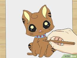 how to draw a cute cartoon cat 8 steps