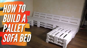 how to make a pallet sofa bed diy