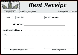Paid Receipt Receipt Rent Payment Rent Paid Receipt Rent Payment