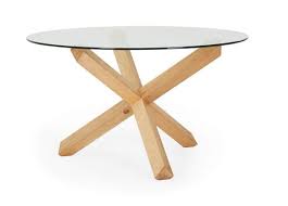 Silas 130cm Round Dining Table Glass Top