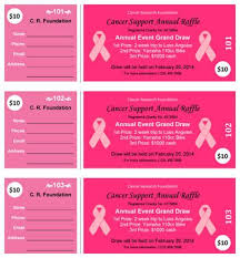 Candy Stripes Cancer Charity Cancer Raffle Tickets Ticket