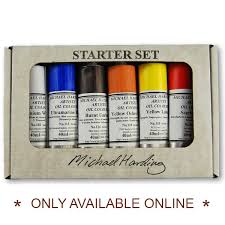 Michael Harding Artists Oil Colour Set Of 6 Colours