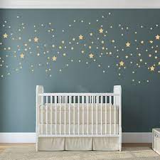 Gold Stars Wall Decal Confetti Star