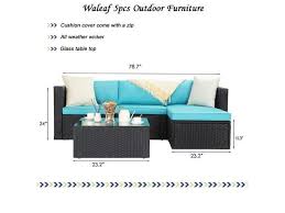 waleaf 5 pieces outdoor furniture