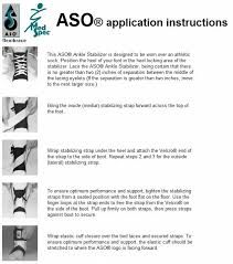 Details About Aso Ankle Brace Support With Plastic Stays Brand New
