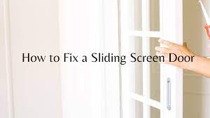 sliding screen door fix sliding door