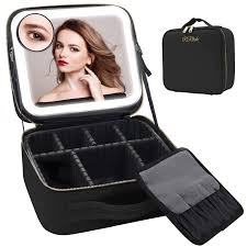 rrtide travel makeup bag with mirror of