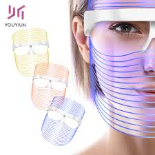 China 3 Color Led Light Therapy Face Mask Skin Rejuvenation Wrinkle Acne Removal Beauty Instrument Anti Aging Spa Skin Care China Led Mask And Led Light Photon Therapy Mask Price