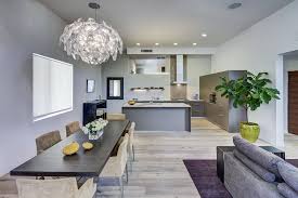 Обединяването на кухнята с хола в едно голямо общо помещение е тенденция в интериора. Dizajn Na Kuhnya Trapezariya I Dnevna Interioren Dizajn
