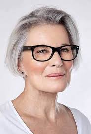 Short hair looks just as classy with glasses as long hair does. Short Grey Hairstyles For Over 50 With Glasses Novocom Top