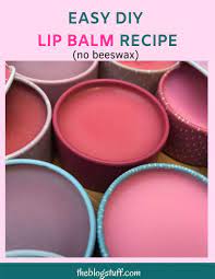 easy diy tinted lip balm recipe with