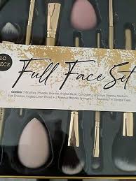 full face set 10 piece makeup brushes