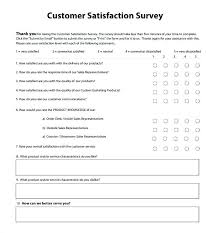 Sample Customer Satisfaction Survey Form Templates Template