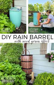 diy rain barrel for home garden