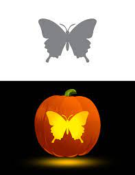 Make nasa climate kids pumpkins! Printable Butterfly Pumpkin Stencil
