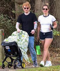 Ed Sheeran and wife Cherry Seaborn walk ...