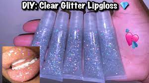 diy clear glitter lipgloss you