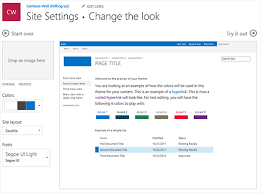 change the look of your sharepoint site