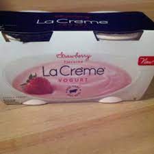 calories in la creme strawberry yogurt